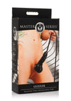 Master Series Guzzler Realistic Penis Sheath with Tube - Black