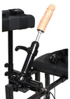 Master Series Obedience Chair with Sex Machine - Black