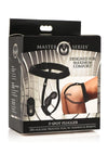Master Series P-Spot Plugger 28x Rechargeable Silicone Prostate Plug with Harness and Remote Control