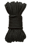 Merci Hogtied Bind and Tie 6mm Hemp Bondage Rope - Black - 30ft