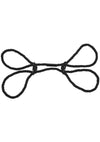 Merci Hogtied Bind and Tie 6mm Hemp Wrist Or Ankle Cuffs - Black