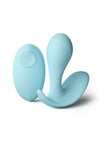 Minnie's Pop Rechargeable Silicone Insertable Panty Vibe with Remote Control - Blue