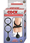 My Cock Ring Scrotum Ring with Weighted Ball Banger Silicone Cock Ring - Black