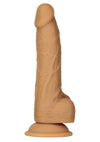 Naked Addiction Silicone Dual Density Dildo with Bonus Powerbullet - Caramel - 8in