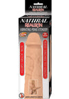 Natural Realskin Vibrating Penis Xtender - White