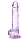 Naturally Yours Crystalline Dildo 7in - Amethyst - Purple