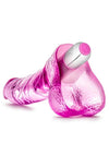 Naturally Yours Vibrating Ding Dong Dildo - Pink - 6.5in