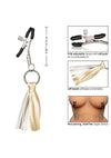 Nipple Play Playful Tassels Nipple Clamps - Gold