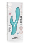 Nu Sensuelle Brandii Rechargeable Silicone G-Spot Rabbit Vibrator - Blue/Tiffany Blue