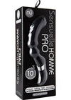 Nu Sensuelle Homme Pro Rechargeable Silicone Prostate Massager - Black