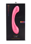 Nu Sensuelle Libi Flexible Rechargeable Silicone G-Spot Vibrator - Deep Pink/Pink