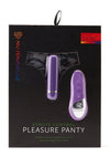 Nu Sensuelle Pleasure Panty Vibe Rechargeable Silicone Remote and Bullet - Purple