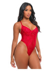 Oh LA LA Cheri Brielle Teddy - Red - Large/XLarge