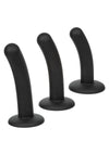 Onyxxx Silicone Curved Probe - Black - 3 Piece/Set