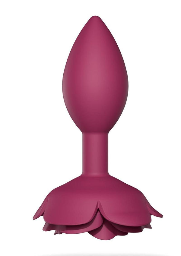 Open Roses Silicone Anal Plug  Emerald Fantaseas