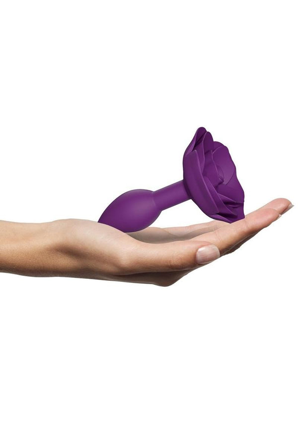 Open Roses Silicone Anal Plug  Emerald Fantaseas