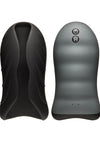 Optimale Secondskyn Silicone Warming Stroker Vibrating USB Rechargeable Masturbator - Black - 5.5in