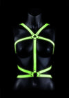 Ouch Body Harness - Glow In The Dark/Green - Large/XLarge