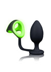 Ouch! Butt Plug with Cock Ring and Ball Strap Silicone