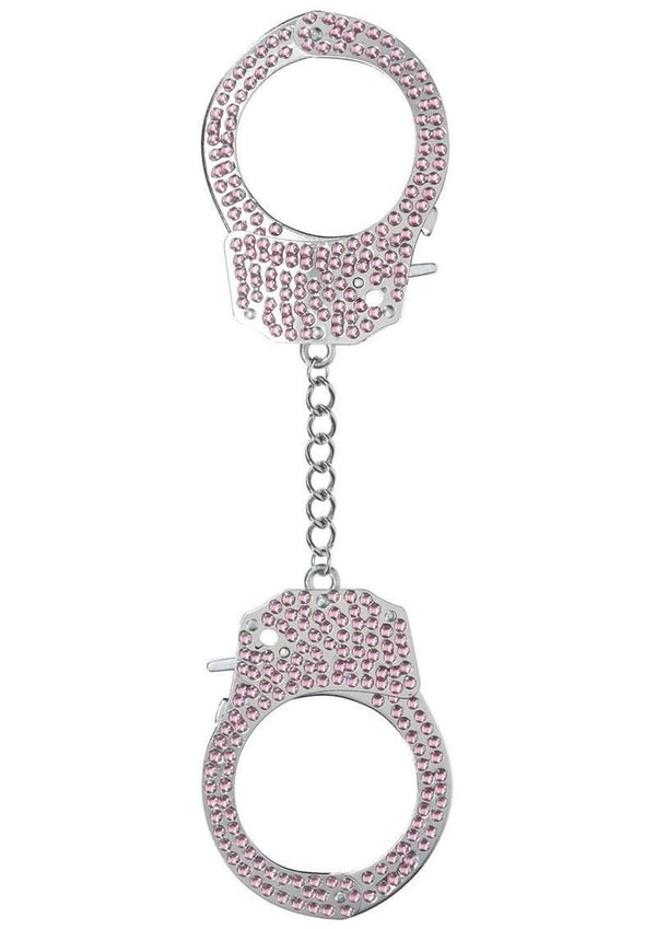 Ouch! Heavy-Duty Diamond Handcuffs - Pink
