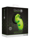 Ouch Model 20 Silicone Cock Cage - Glow In The Dark/Green - 3.5in