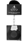 Ouch! Pleasure Furry Handcuffs - Black/Metal