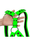 Ouch! Sling Harness - Black/Glow In The Dark/Green - Medium/Small