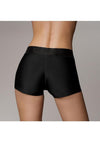Ouch! Vibrating Strap-On Boxer Rechargeable - Black - Small/XSmall