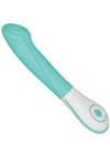 OVO Silkskyn Rechargeable Silicone G-Spot Vibrator - Aqua/Teal/White