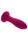 Party Plug Rechargeable Silicone Thrusting Light Up Anal Plug - Red