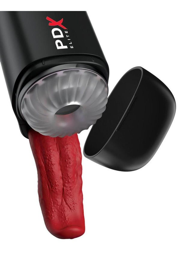 Pdx Elite Fap-O-Matic Ultra Drive Rechargeable Masturbator with Tongue