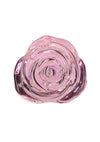 Pillow Talk Rosy Glass Anal Plug - Clear/Pink