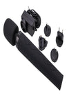 Pixey Deluxe Rechargeable Silicone Massager - Medium - Black Velvet
