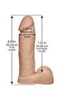 Platinum Premium Silicone The Tru Ride Dildo - Flesh/Vanilla - 8in