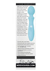 Pocket Wand Rechargeable Silicone Wand Massager - Aqua/Blue