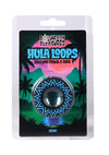 Polynesian Pleasures Hula Loops Silicone Tribal Cock Ring - Black/Blue - 25mm