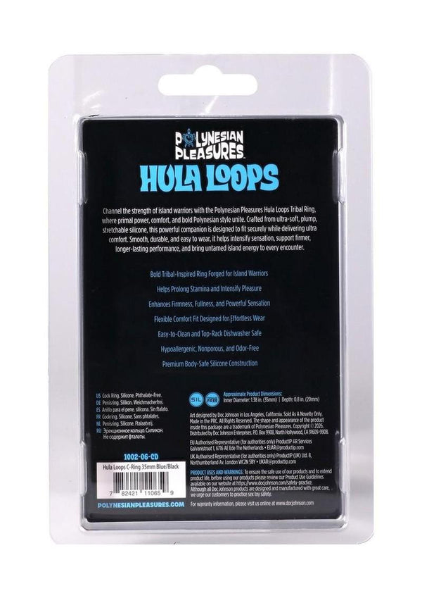 Polynesian Pleasures Hula Loops Silicone Tribal Cock Ring