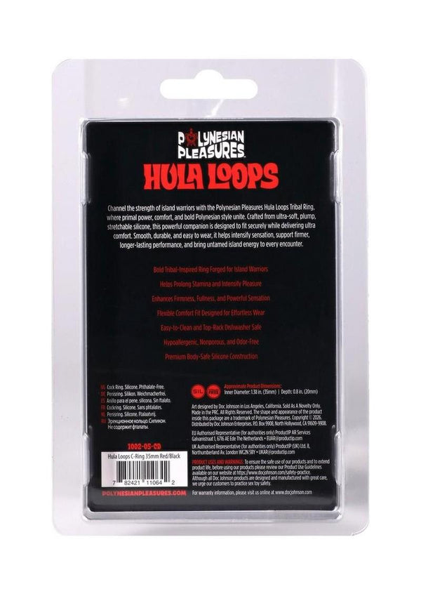 Polynesian Pleasures Hula Loops Silicone Tribal Cock Ring
