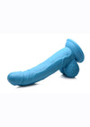 Pop Peckers Dildo with Balls - Blue - 7.5in