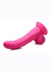 Pop Peckers Dildo with Balls - Pink - 7.5in