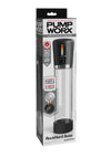 Pump Worx Rock Hard Auto Rechargeable Pump - Black/Clear