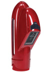 Pumped Digisub Automatic Digital Display Submersible Penis Pump - Metallic - Red