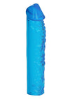 Puregel Textured Pleasure Penis Sleeve - Blue