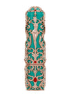 Queens Reign Lipstick Vibrator Rechargeable Silicone Bullet - Red/Teal