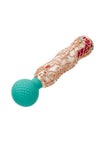 Queens Reign Wand Vibrator Rechargeable Silicone Massager - Ivory/Teal