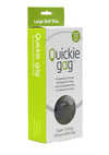 Quickie Gag Silicone Ball Gag Bondage - Black - Large