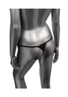 Radiance Crotchless Thong - Black - One Size