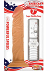 Real Skin All American Whoppers Vibrating Dildo - Vanilla - 7in