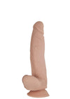 Realcocks Dual Layered #6 Bendable Dildo Curved - Flesh/Vanilla - 8in