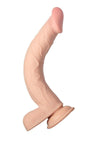 Realcocks Dual Layered Bendable Dildo - Vanilla - 10in